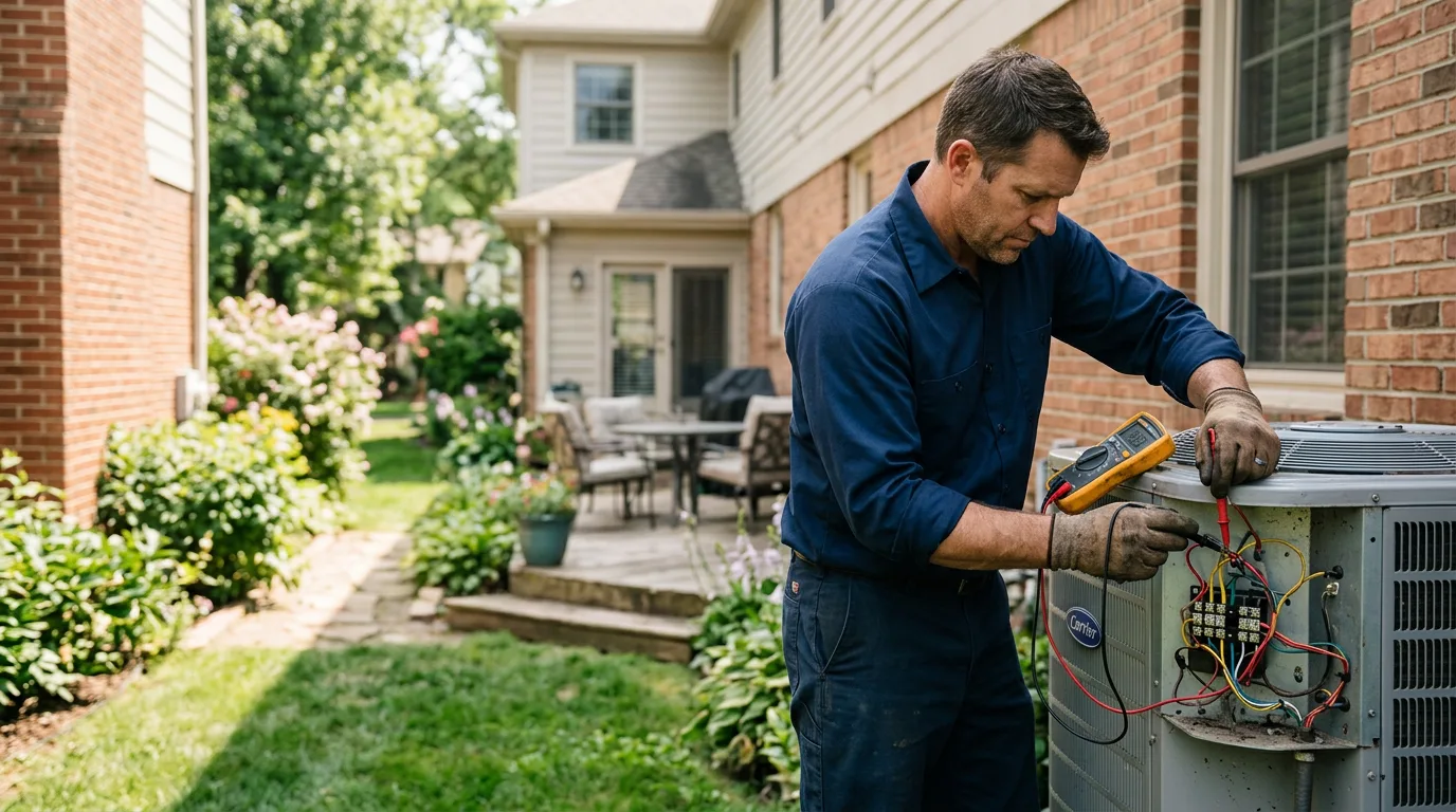 HVAC technician working near Dodge, ND